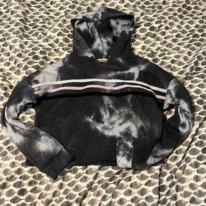 Vintage Havana Kids Stripe Hooded Sweatshirt, Size 10-12, Tie Dye